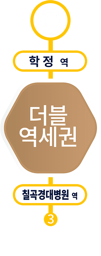 학정 역 칠곡경대병원 역 더블역세권